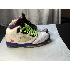 Air Jordan 5 Retro SE Men's Size 11 White Purple Volt "What The" DB3335 100